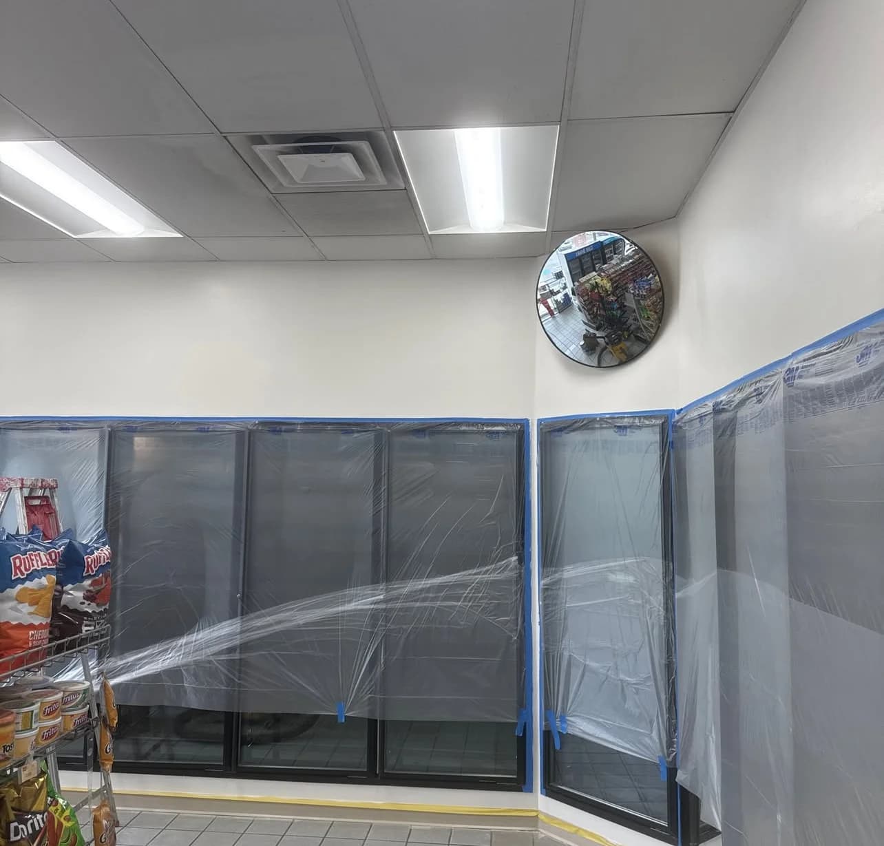 HVAC and ventilation work at a fuel and convenience location